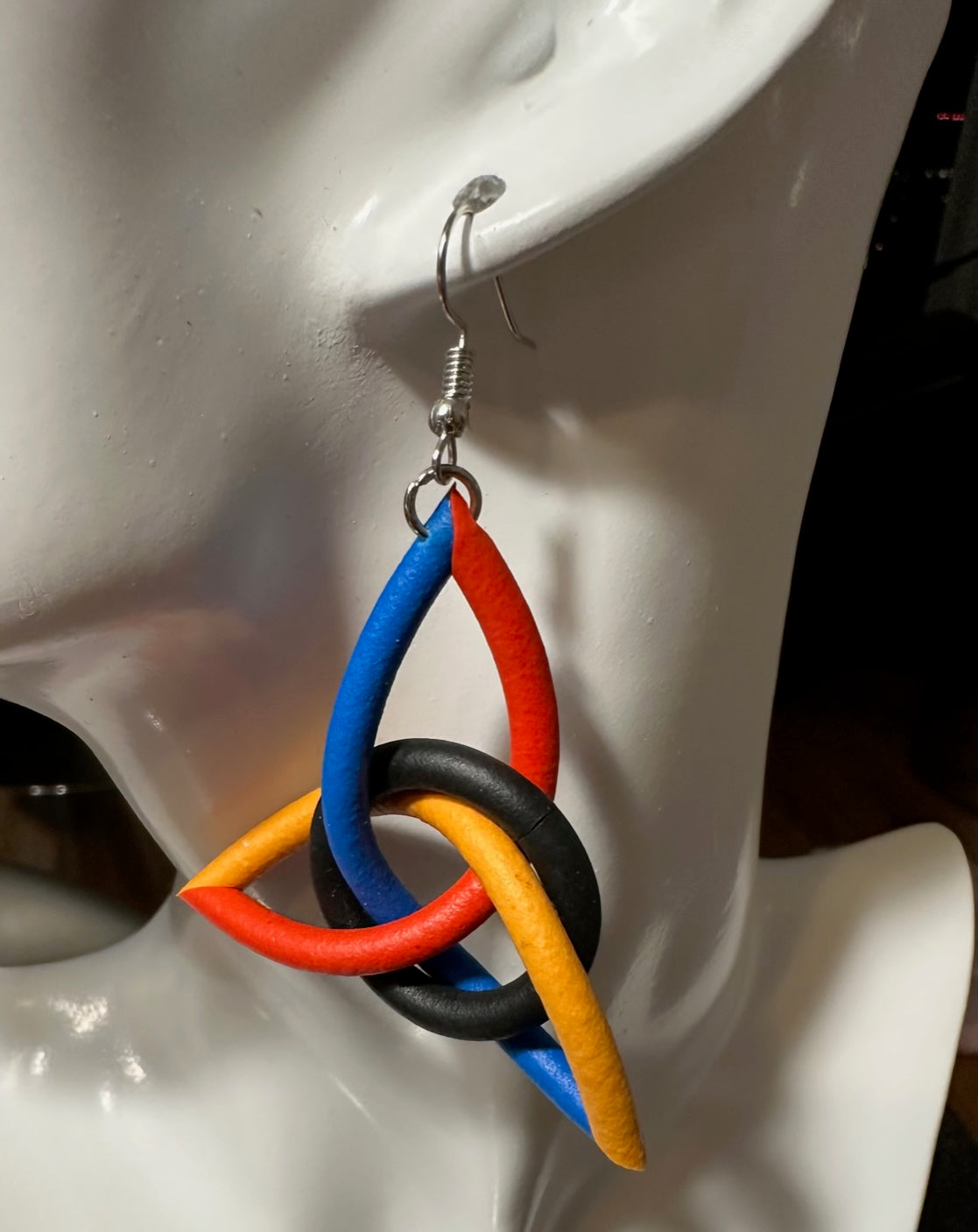 Multicolored Rubber Earrings