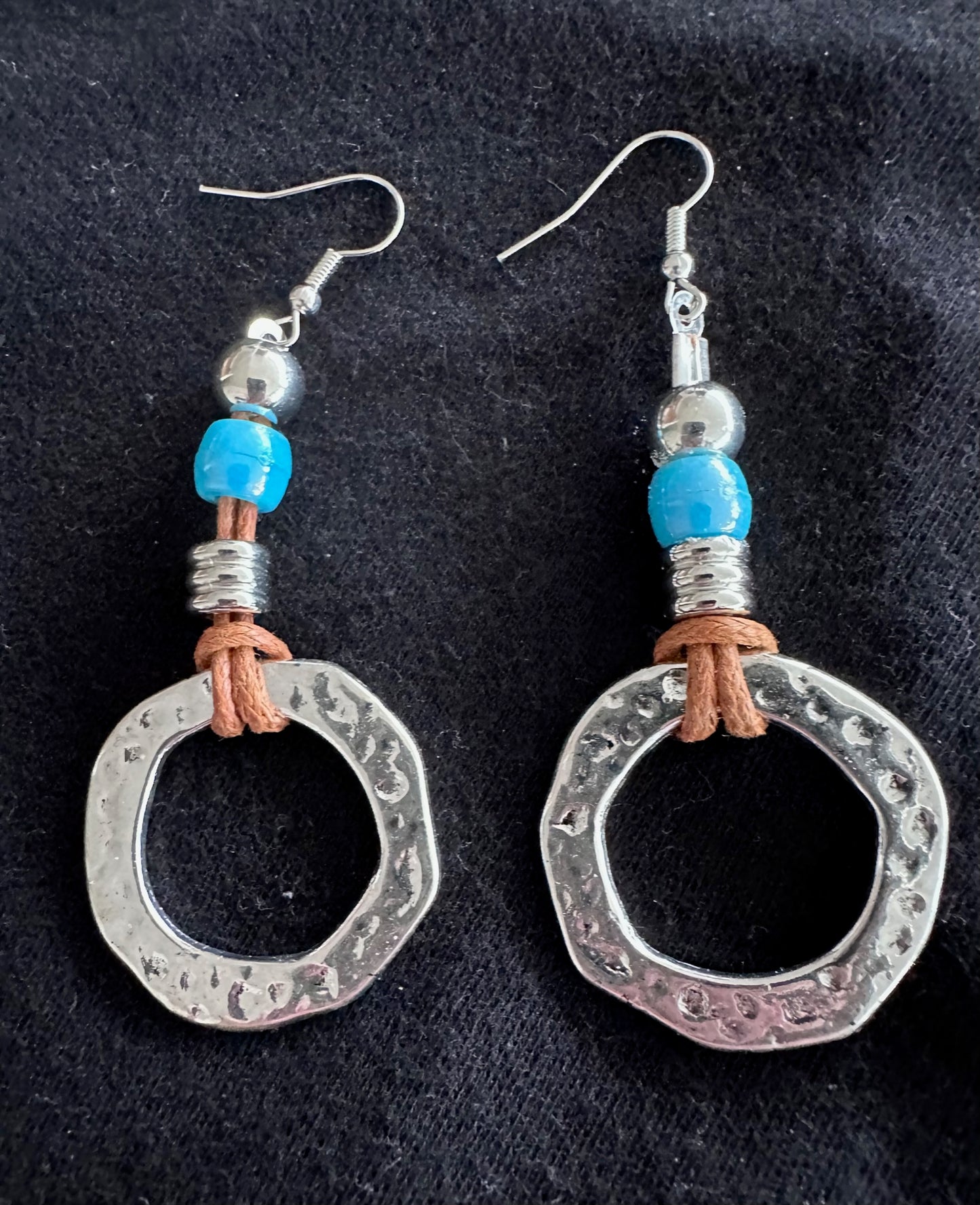 Silver Earrings with Turquoise Stone