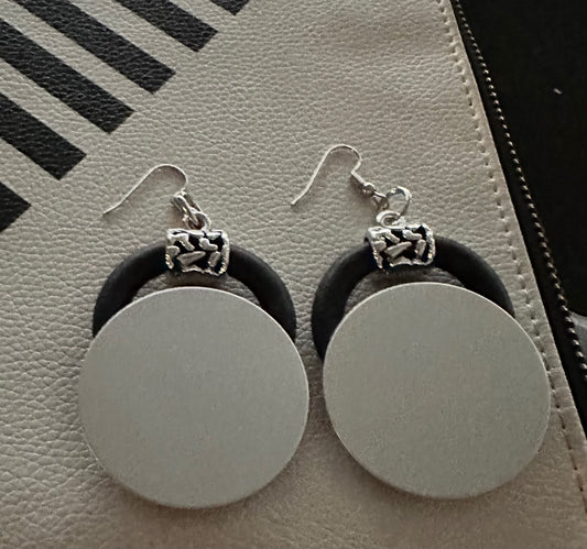 Rubber and Aluminum Earrings