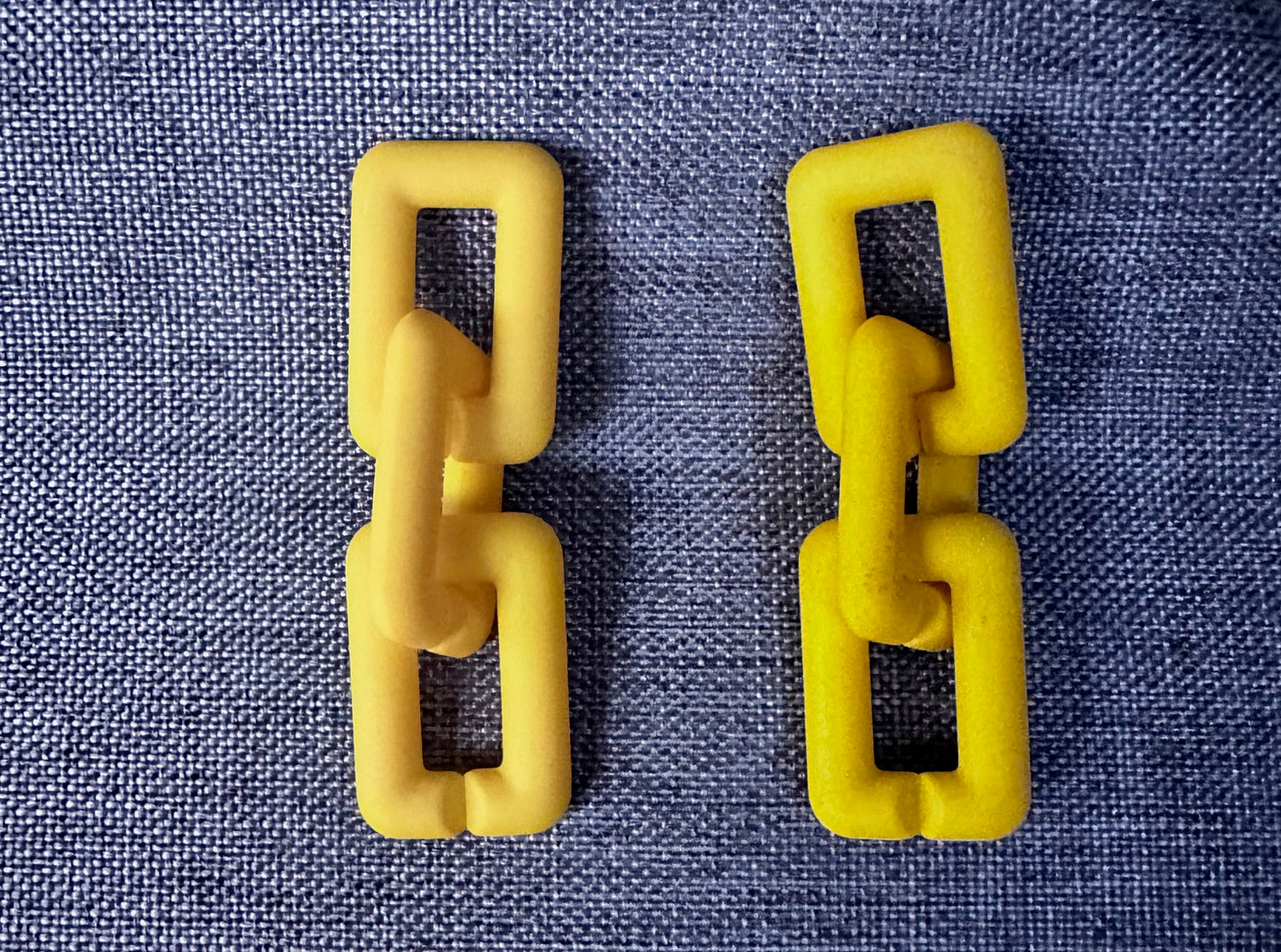 Yellow Acrylic Earrings