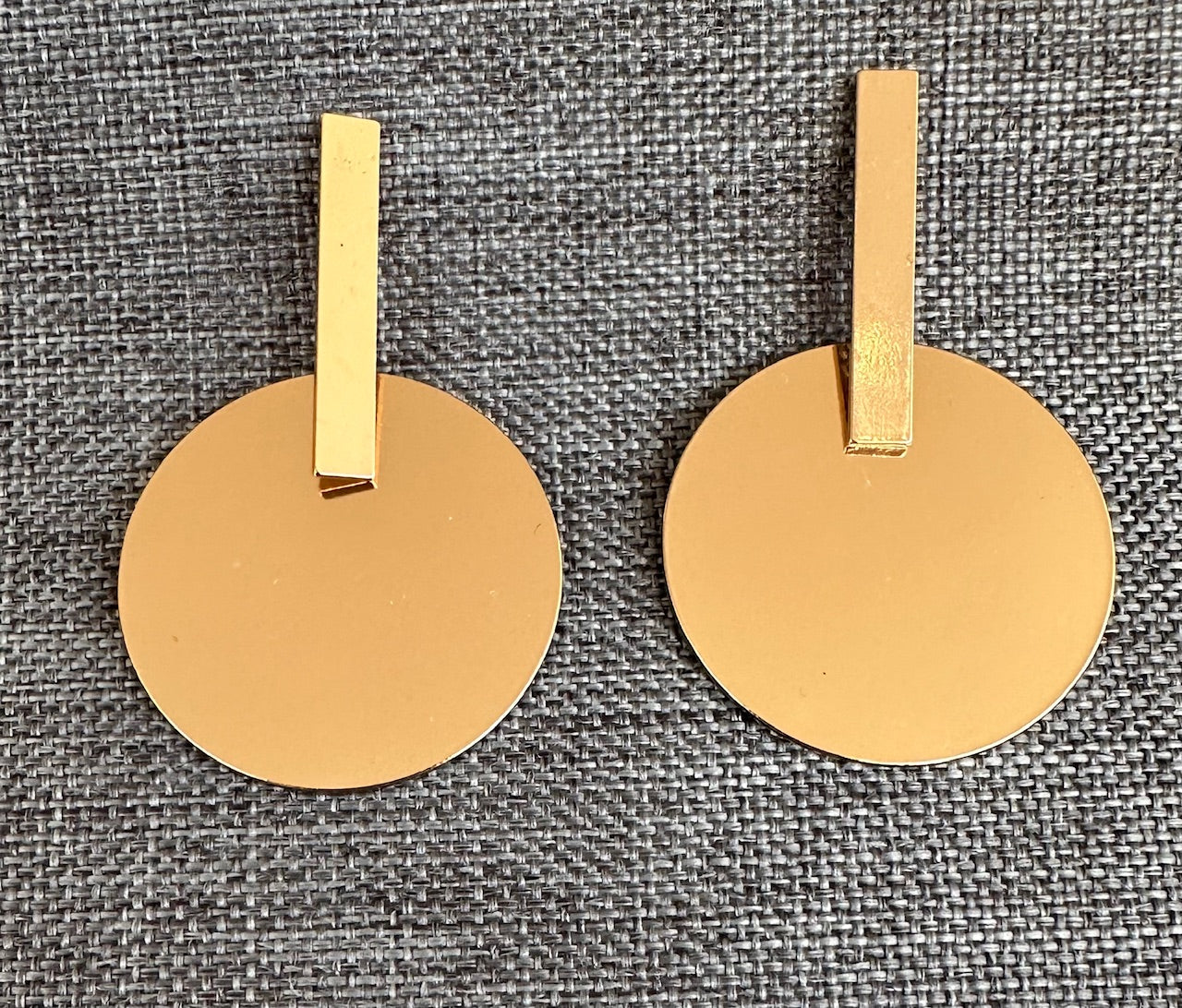 Gold Metal Earrings