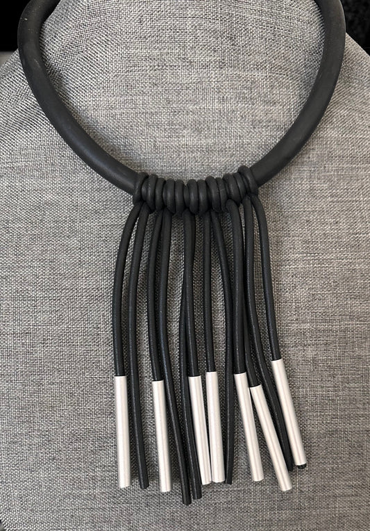 rubber/aluminum Necklace