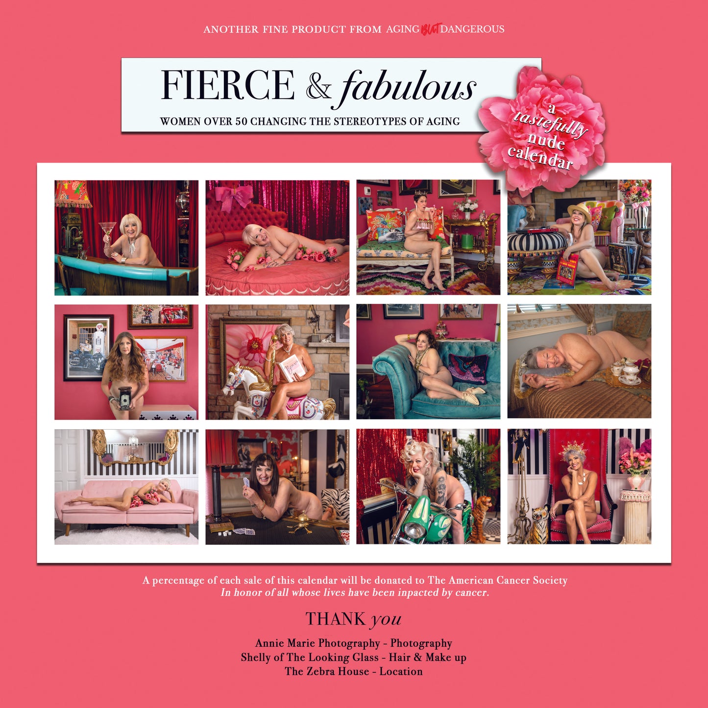 Fierce & Fabulous Tastefully Nude Calendar 2024